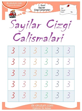 Çocuklar İçin Çizgi Çalışma Sayfaları 